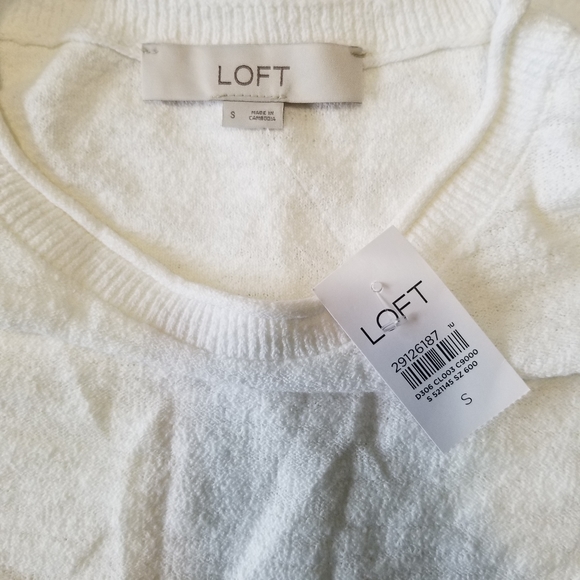 LOFT Space Dye High Low Hem Sweater S NWT - Picture 6 of 8